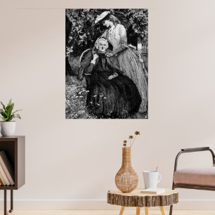 Poster Mère Fille Petite-fille LG Vintage