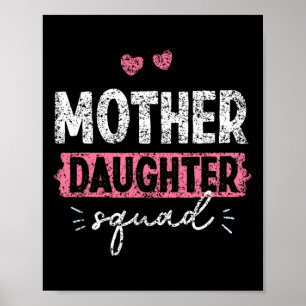 Poster Mère Fille Squad Correspondant Maman Mère Fille