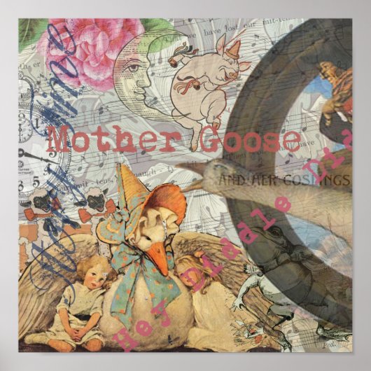 Poster Mère Goose Nursery Rhyme Fairy Tale (Devant)