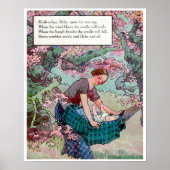 Poster Mère Goose Nursery Rhyme Hush A Bye Baby Nursery (Devant)