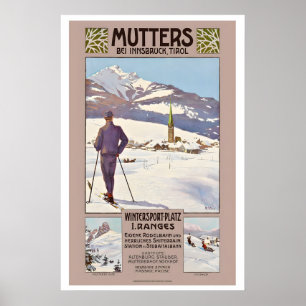 Poster Mère Innsbruck Tyrol Autriche Sports d'hiver