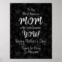 Mère la plus Extraordinaire Calligraphie mignonne