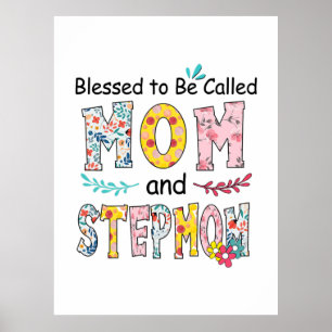 Poster Mère Maman Et StepMom Anniversaire
