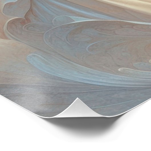 Poster Mère Marie Dans Les Tons Blanc Doux (Coin)