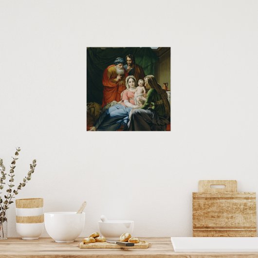 Poster Mère Marie et bébé Jésus (Cuisine)