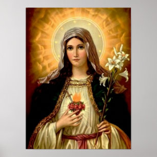 Poster Mère Mary, mère de Vierge Marie de modèle de Dieu