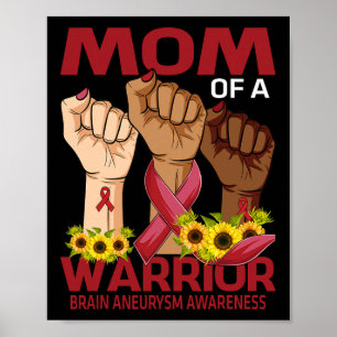 Poster Mère Mère D'Un Guerrier Cerveau Aneurysme Sensibil