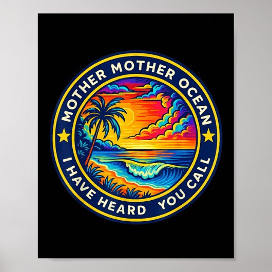 Poster Mère Mère Océan J'Ai Entendu Que Vous Appelez Drôl (Devant)