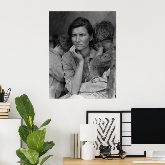 Poster Mère migratrice (Bureau à domicile)