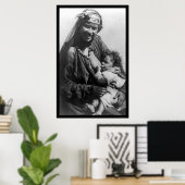 Poster Mère nourrir l'enfant en Egypte 1910 (Bureau à domicile)