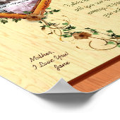 Poster Mère Rose 8x10 Photo personnalisée Modèle d'impres (Coin)