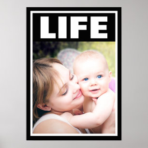 POSTER MÈRE SOURIANTE PRO-VIE ET FAMILLE BÉBÉ