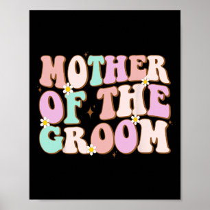 Poster Mère super De La Groom Wedding shower Maman De