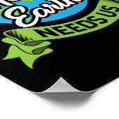 Poster Mère Terre a besoin de nous Changement climatique  (Coin)