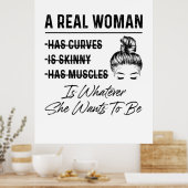 Poster Mère Une Véritable Femme Anniversaire (Cuisine)