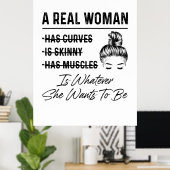 Poster Mère Une Véritable Femme Anniversaire (Bureau à domicile)