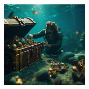 Poster Merfolk Merman