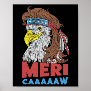 Poster Meri-caaaaaw - Eagle Mullet 4 juillet États-Unis