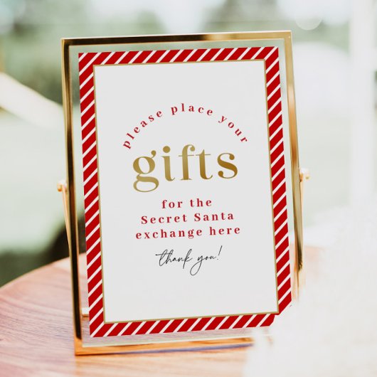 Poster MERI Christmas Party Secret Père Noël échange de c