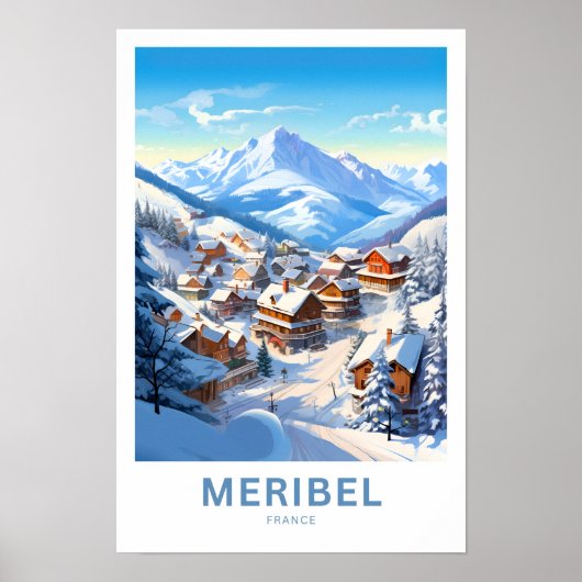 Poster Méribel France Imprimer (Devant)
