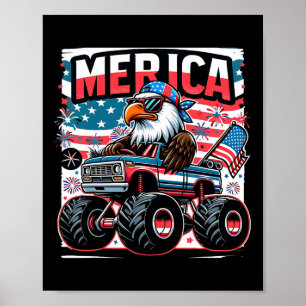 Poster Merica 4 juillet Chemises Garçons Enfants Drapeau