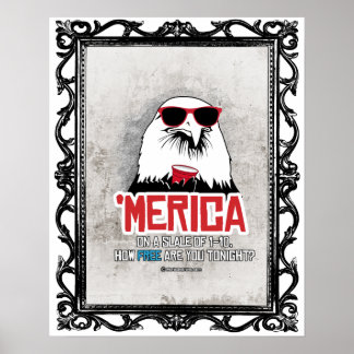 Poster Merica - À quel point êtes-vous libres ce soir