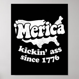 Poster Merica Kickin' depuis 1776
