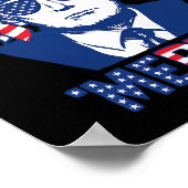 Poster Merica Trump 4 juillet heureux Trump Drapeau améri (Coin)
