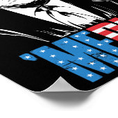 Poster Merica Trump 4 juillet heureux Trump Drapeau améri (Coin)