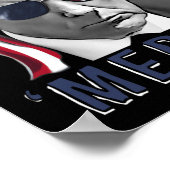 Poster Merica Trump 4 juillet heureux Trump Drapeau améri (Coin)