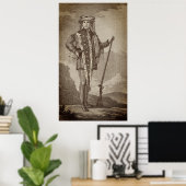 Poster Meriwether Lewis en robe indienne (Shoshone) (Bureau à domicile)