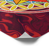 Poster Merkaba et Fleur de vie (Coin)