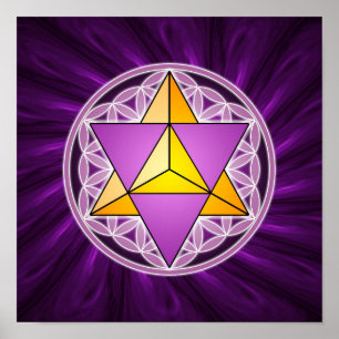 Poster Merkaba et Fleur de vie