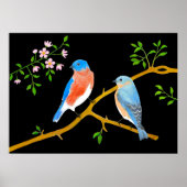 Poster Merles Bleus Noirs (Devant)