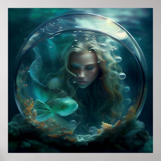 Poster mermaid (Voorkant)