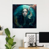 Poster mermaid (Bureau à domicile)