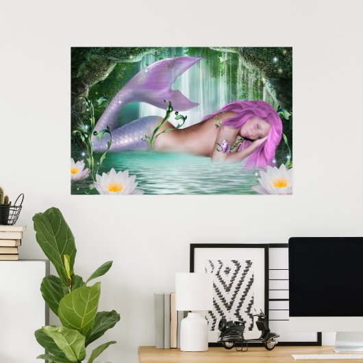 Poster Mermaid (Bureau à domicile)