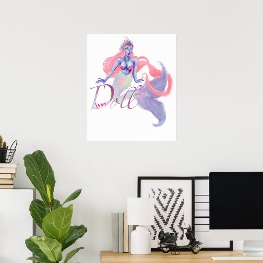 Poster Mermaid (Bureau à domicile)