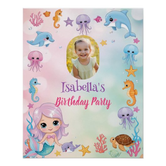 Poster Mermaid 1ère photo Oneder Ocean anniversaire (Devant)