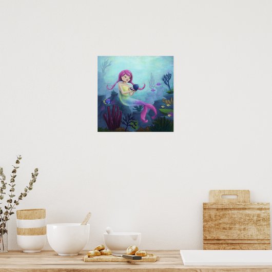 Poster Mermaid avec Pearl (Cuisine)