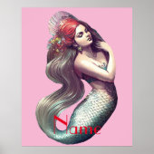 Poster Mermaid Beauté de Redhead Thunder_Cove (Devant)
