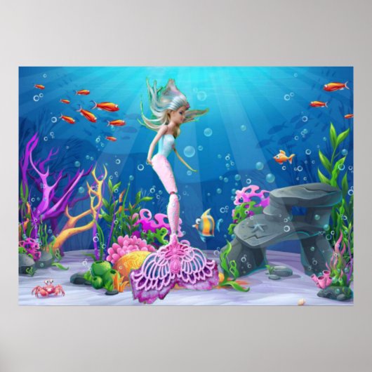 Poster Mermaid célèbre (Devant)