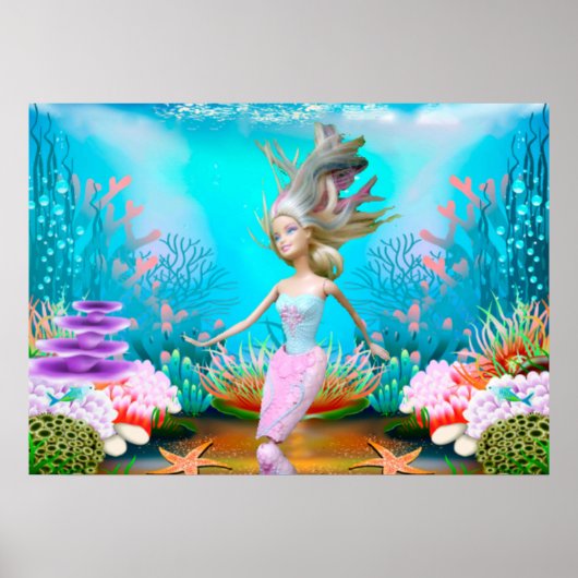 Poster Mermaid célèbre (Devant)