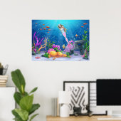 Poster Mermaid célèbre (Bureau à domicile)