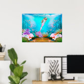 Poster Mermaid célèbre (Bureau à domicile)