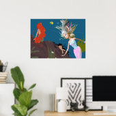 Poster Mermaid célèbre (Bureau à domicile)