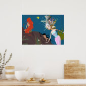 Poster Mermaid célèbre (Cuisine)