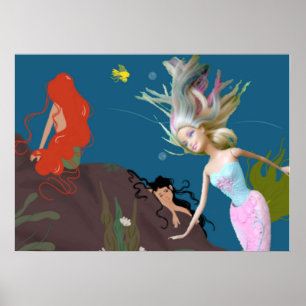 Poster Mermaid célèbre