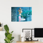 Poster Mermaid célèbre (Bureau à domicile)