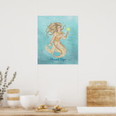 Poster Mermaid Magic, Sirène, Fée, Féerie, Sorcière de me (Cuisine)